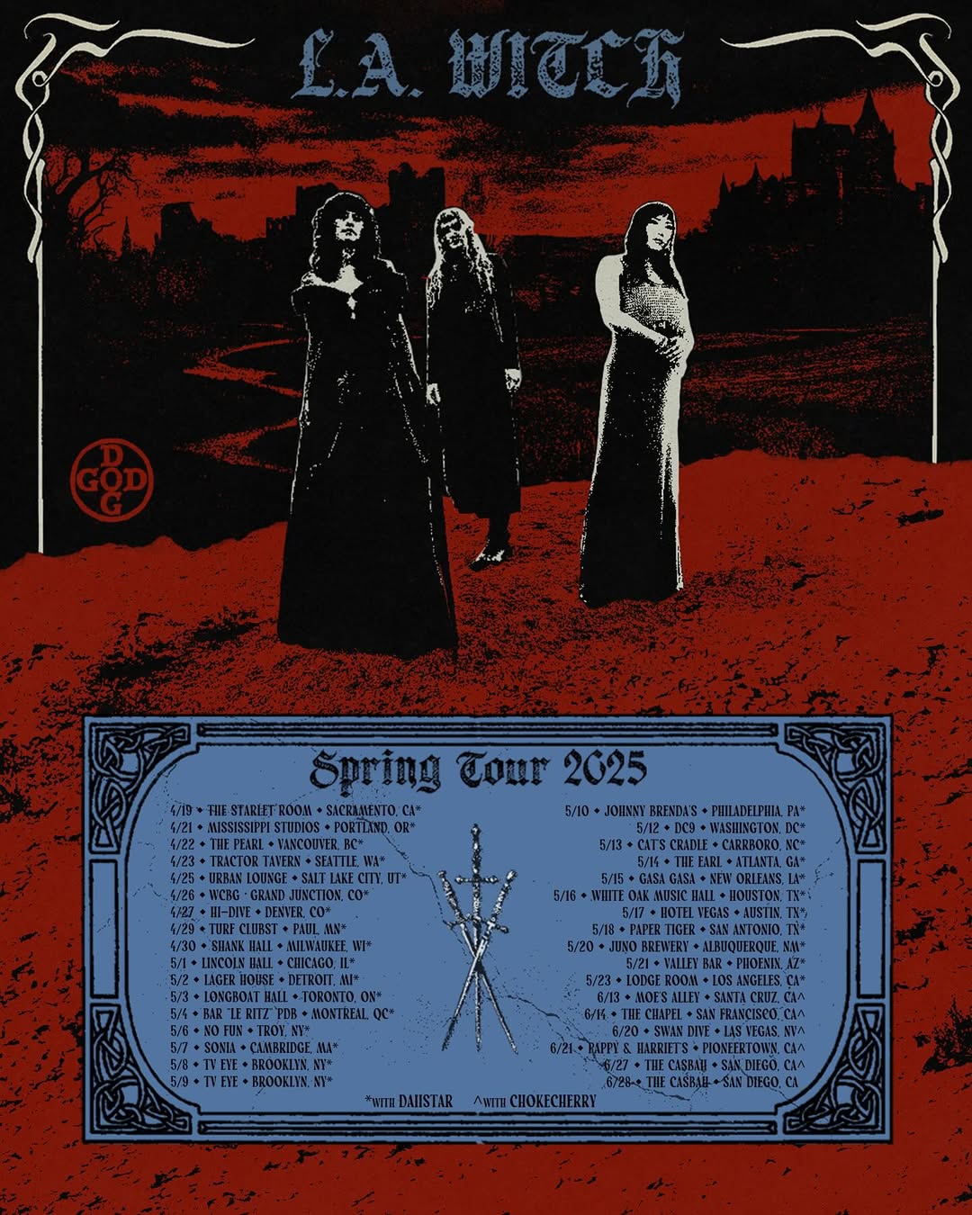 L.A. WITCH Tour Poster 2025